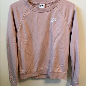 Nike Women's Light Pink Crew Neck Sweater